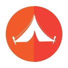 Camping icoontje